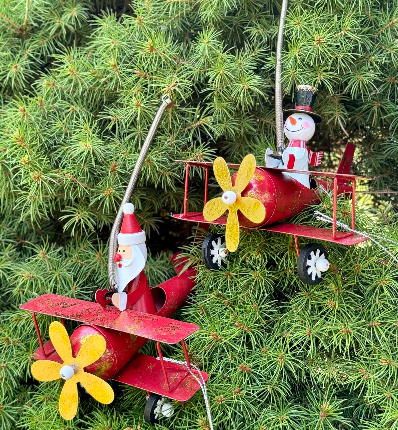 Christmas Plane Ornament