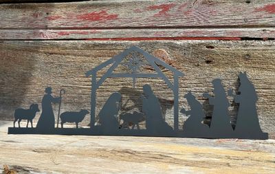 Nativity Iron Sign