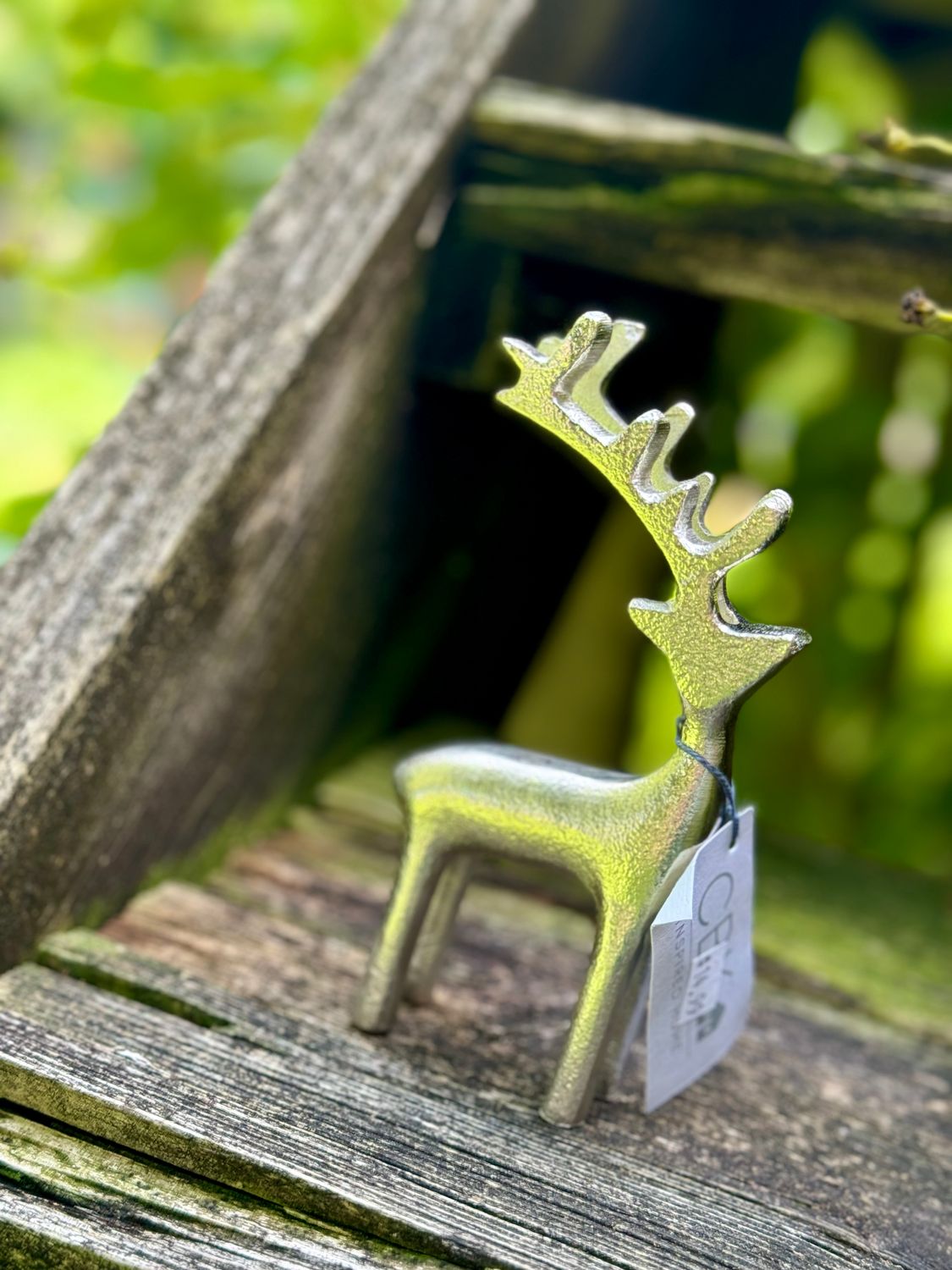 Silver Standing Deer
