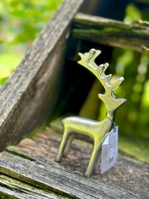 Silver Standing Deer