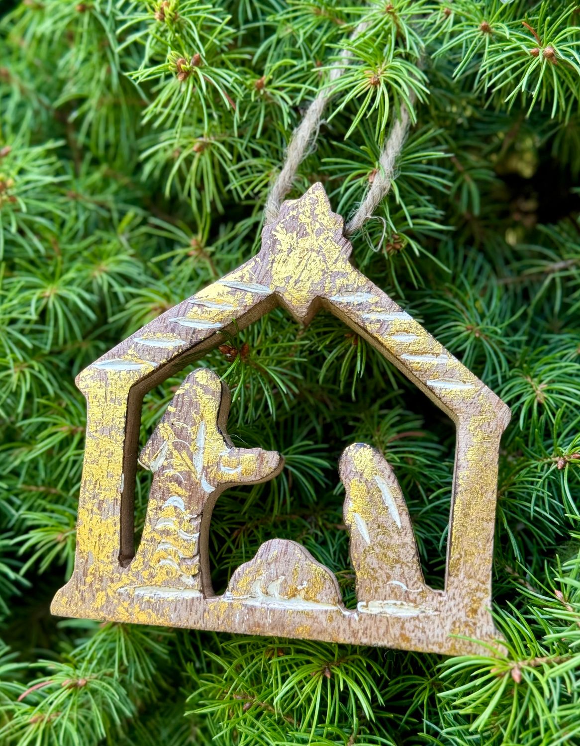 Nativity Wood Ornament