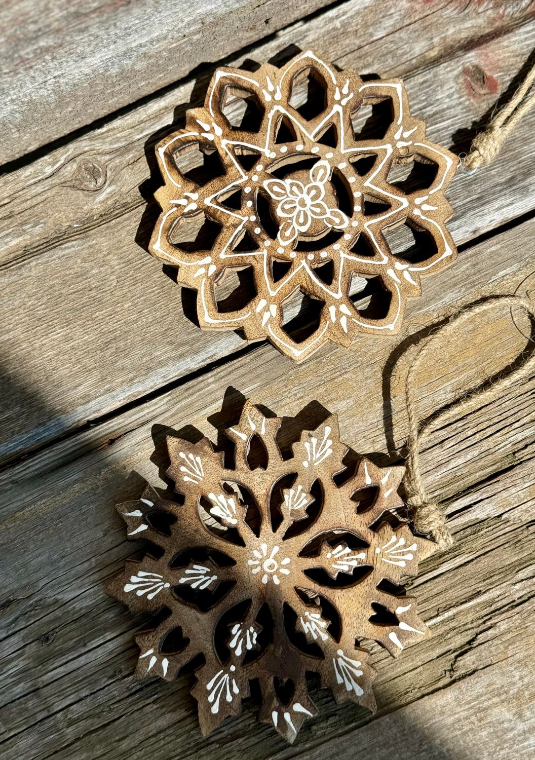 Snowflake Wood Ornament