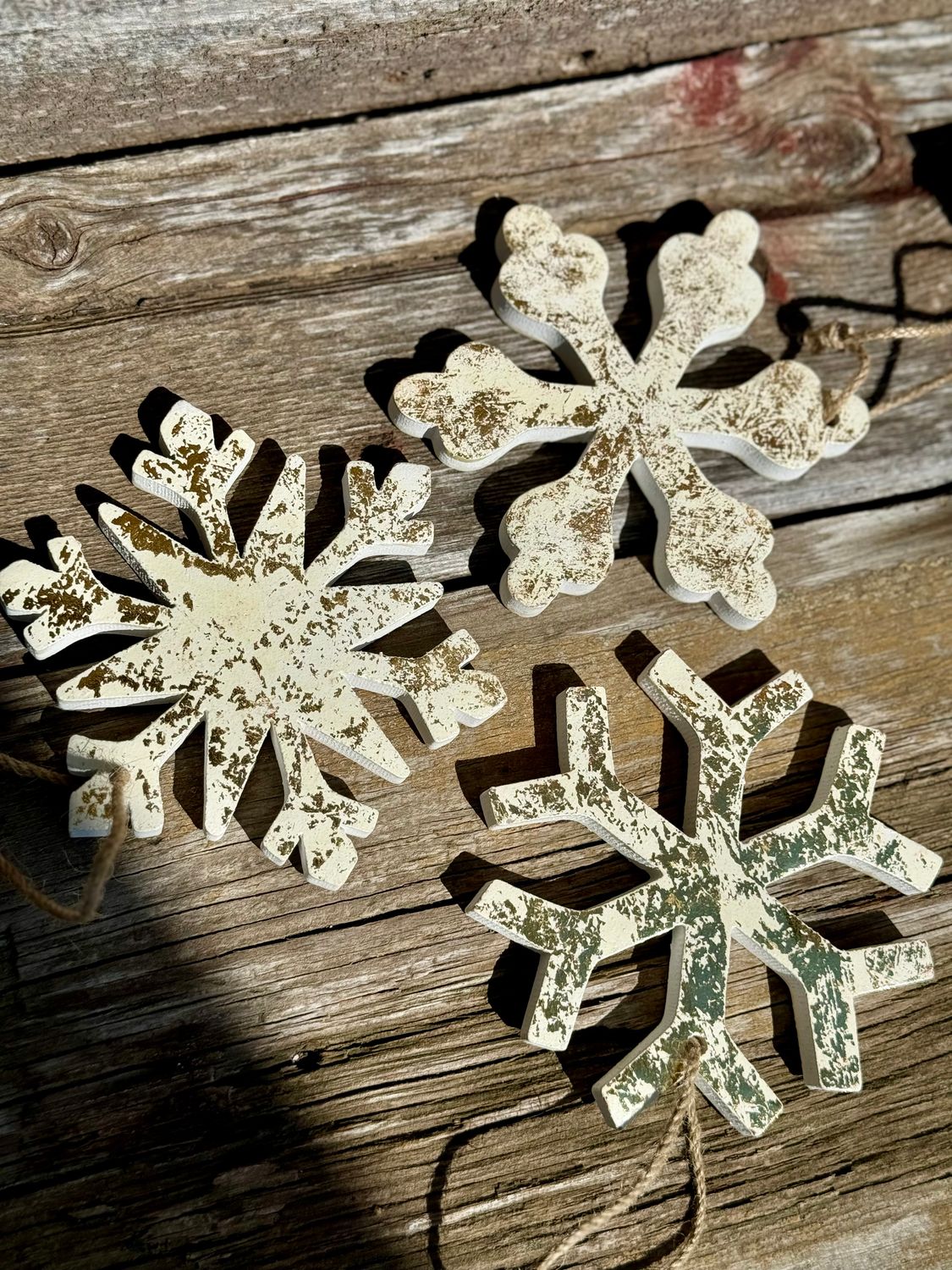 Gold Leaf Snowflake Ornament