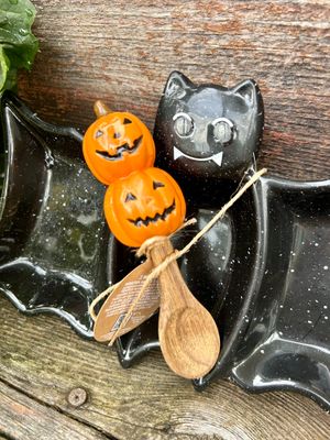 LED Bat Tidbit Serving Tray and Spoon