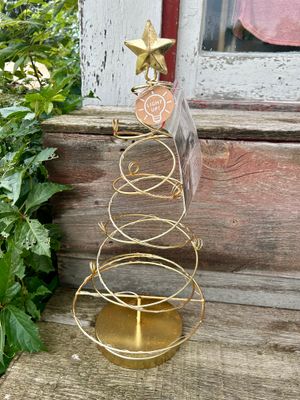 Gold Bouncy Tree Card Holder