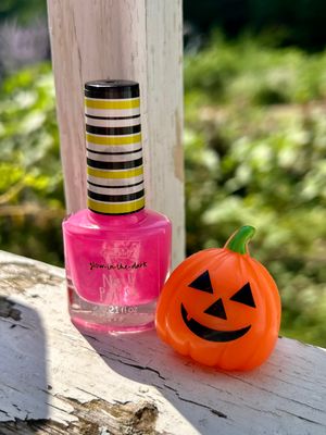 Glow Halloween Nail Polish & Light Up Ring Set