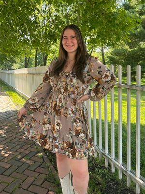 Floral Print Swing Mini Dress
