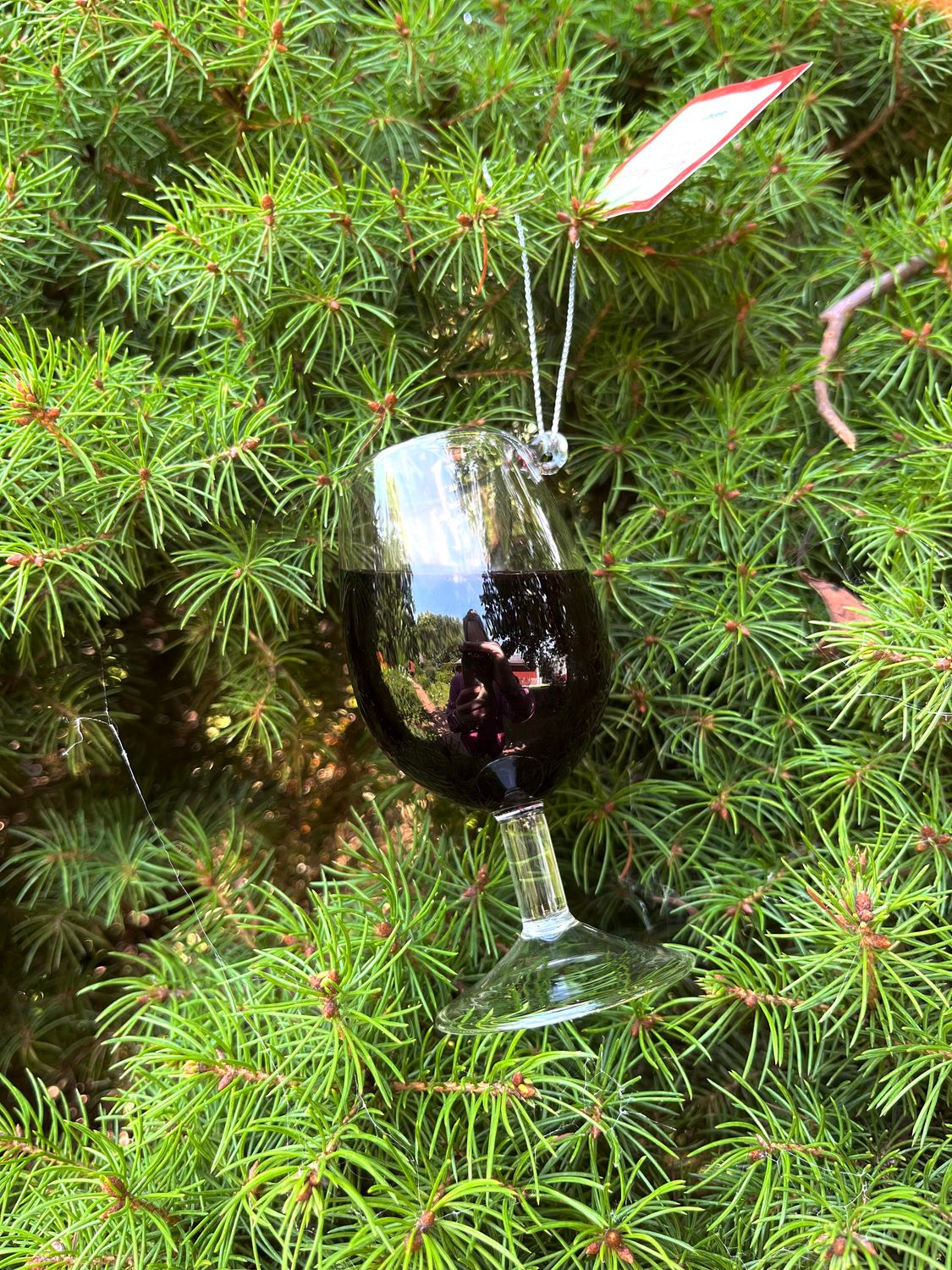 Merry Merlot Wine Glass Ornament 