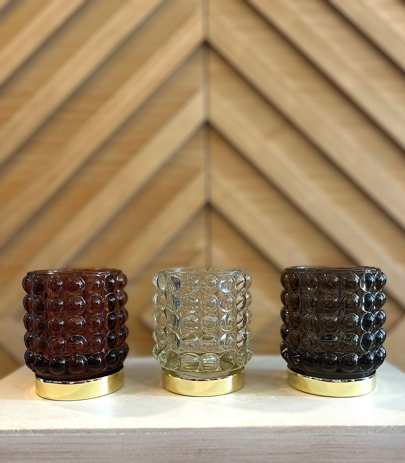 Glass Tealight Candle Holder