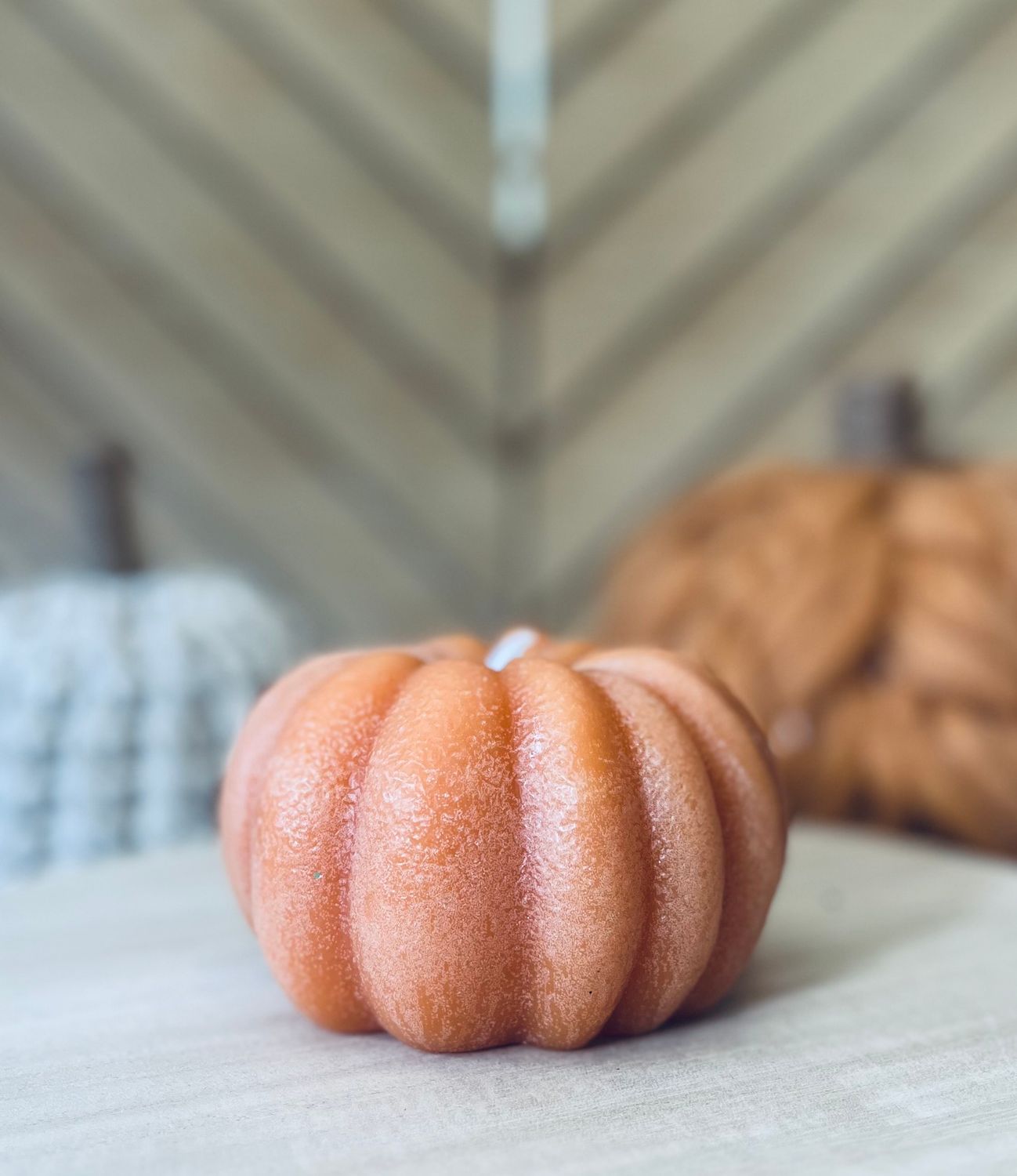 Flameless Pumpkin Candle 
