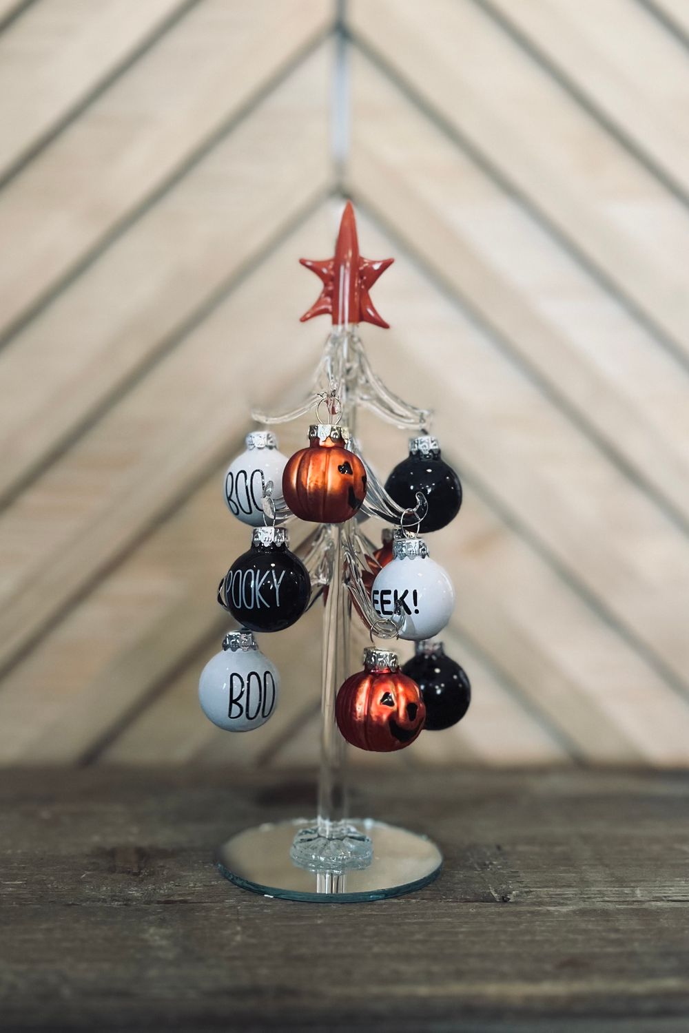 Halloween Tree with Ornaments