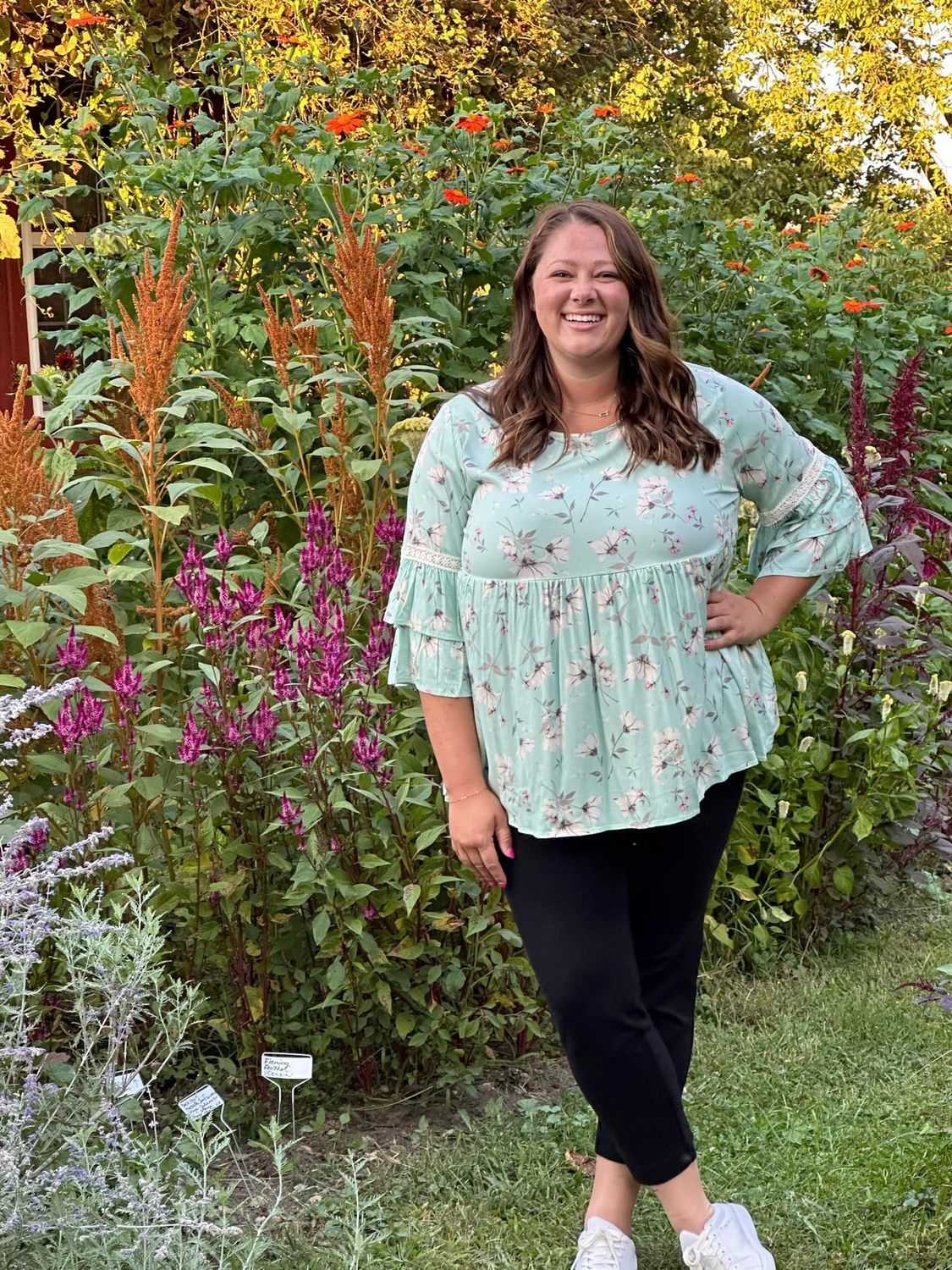 Floral Printed Woven Babydoll Top