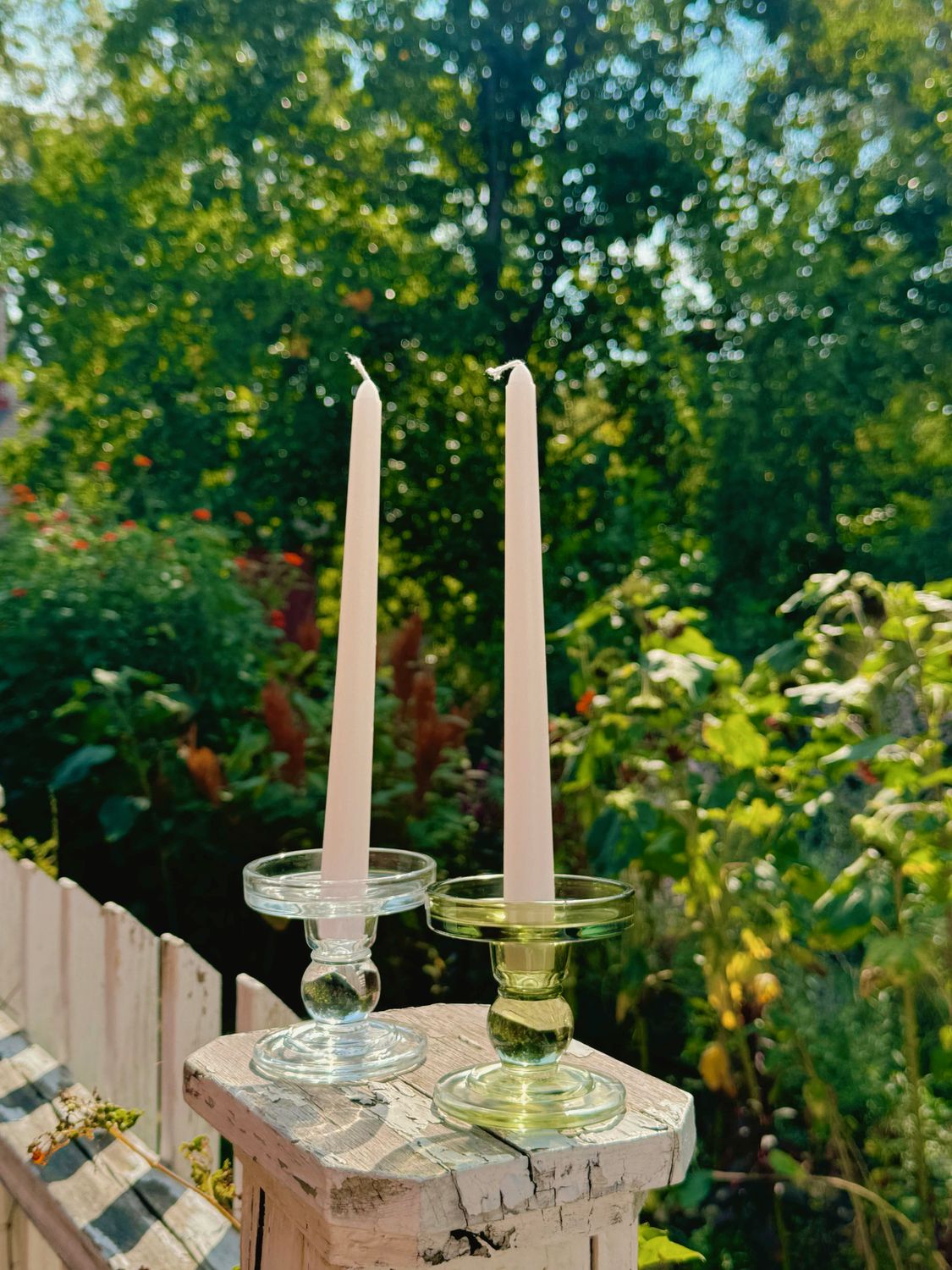 Glass Candle Holder