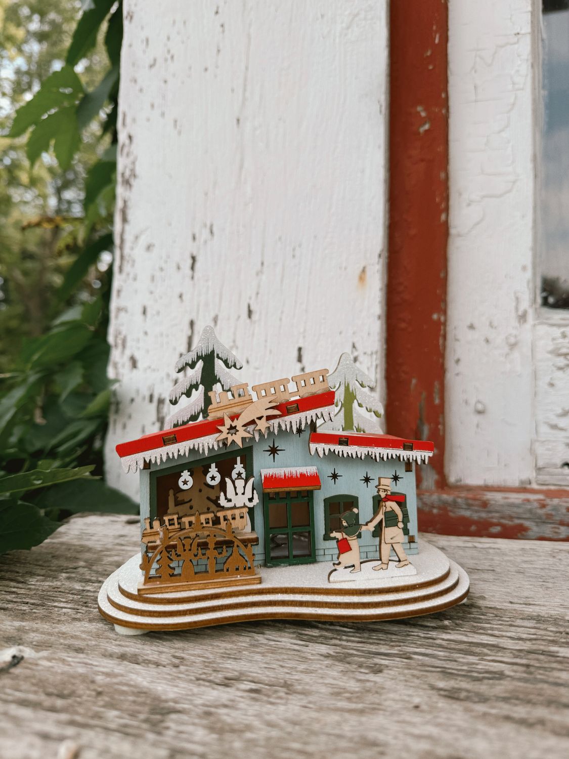 LED Wooden Village House 
