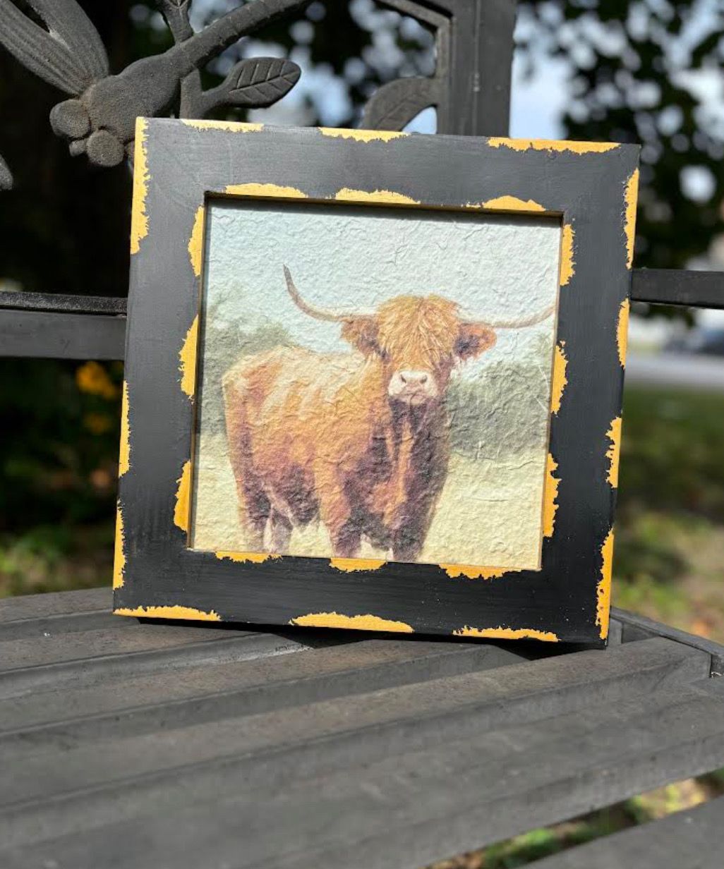 Wooden Country Scene Wall Decor 