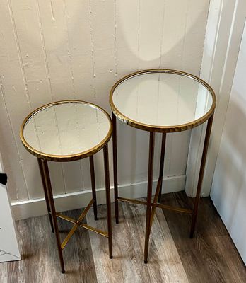 Hammered Gold Plant Stand