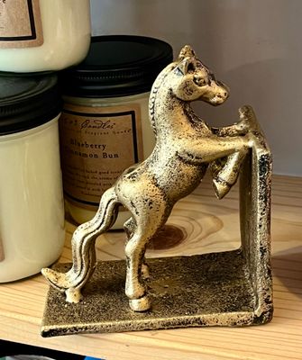 Gold Horse Bookend