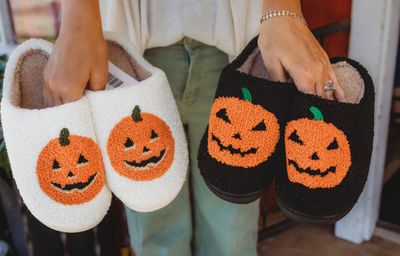 Halloween Pumpkin Slippers