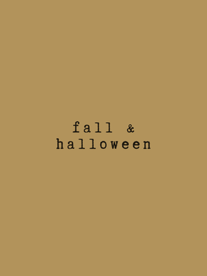 fall &amp; halloween