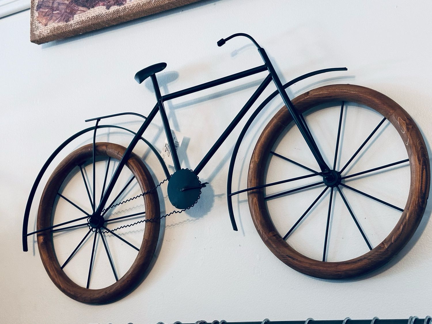 Painted Bicycle Wall Decor Metal Wood