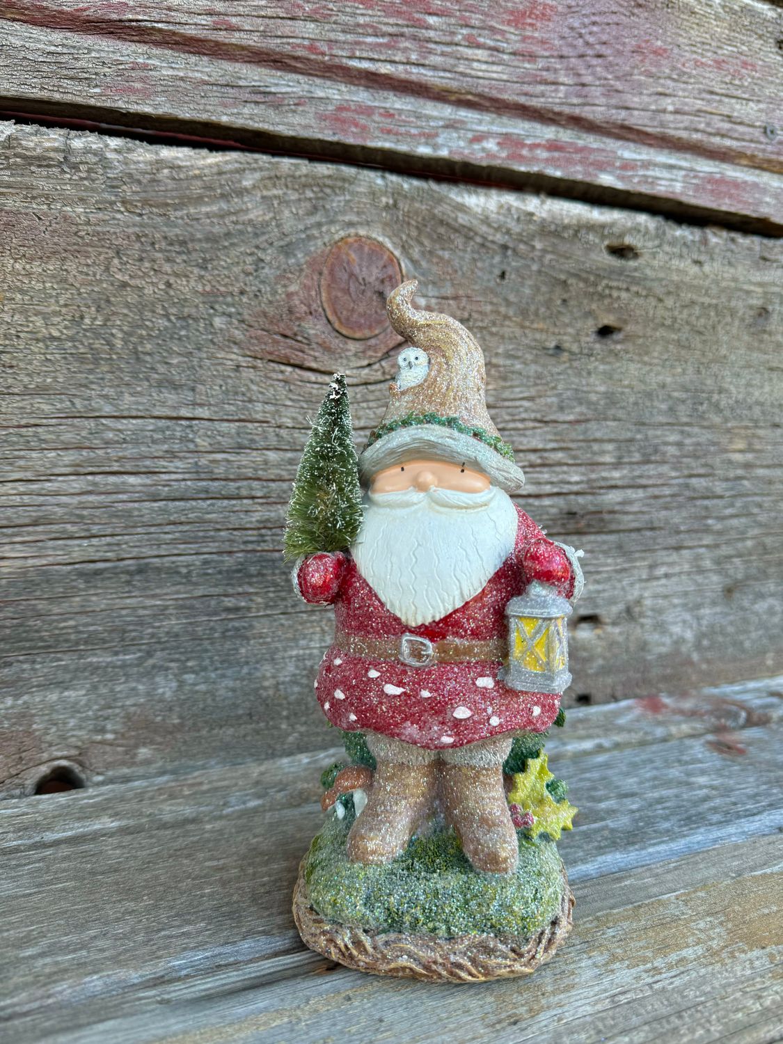 Gnome With Tree Resin 