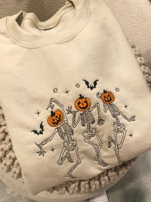 Halloween Head Dancing Skeletons Sweatshirt 