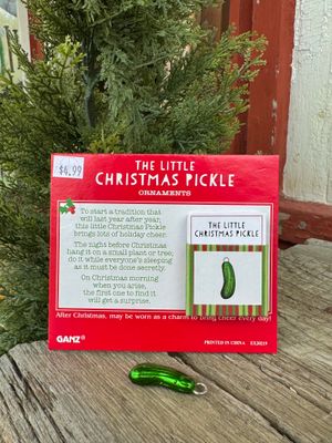 The Little Christmas Pickle Charm