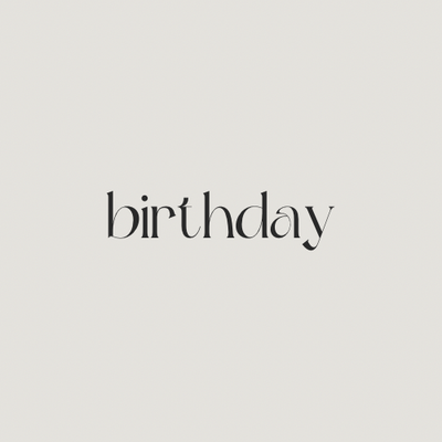 birthday