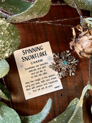 Spinning Snowflake Charm