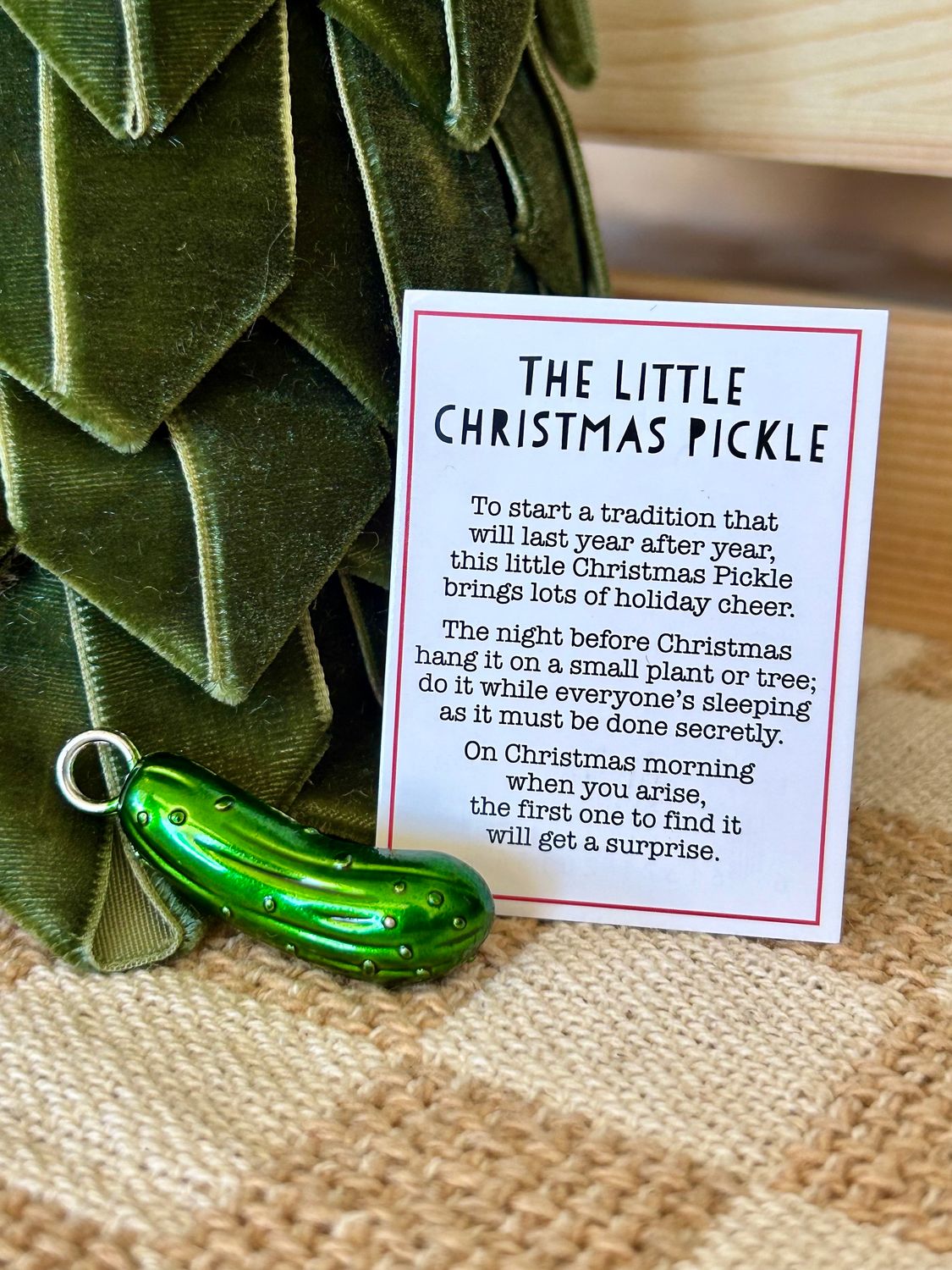 The Little Christmas Pickle Charm