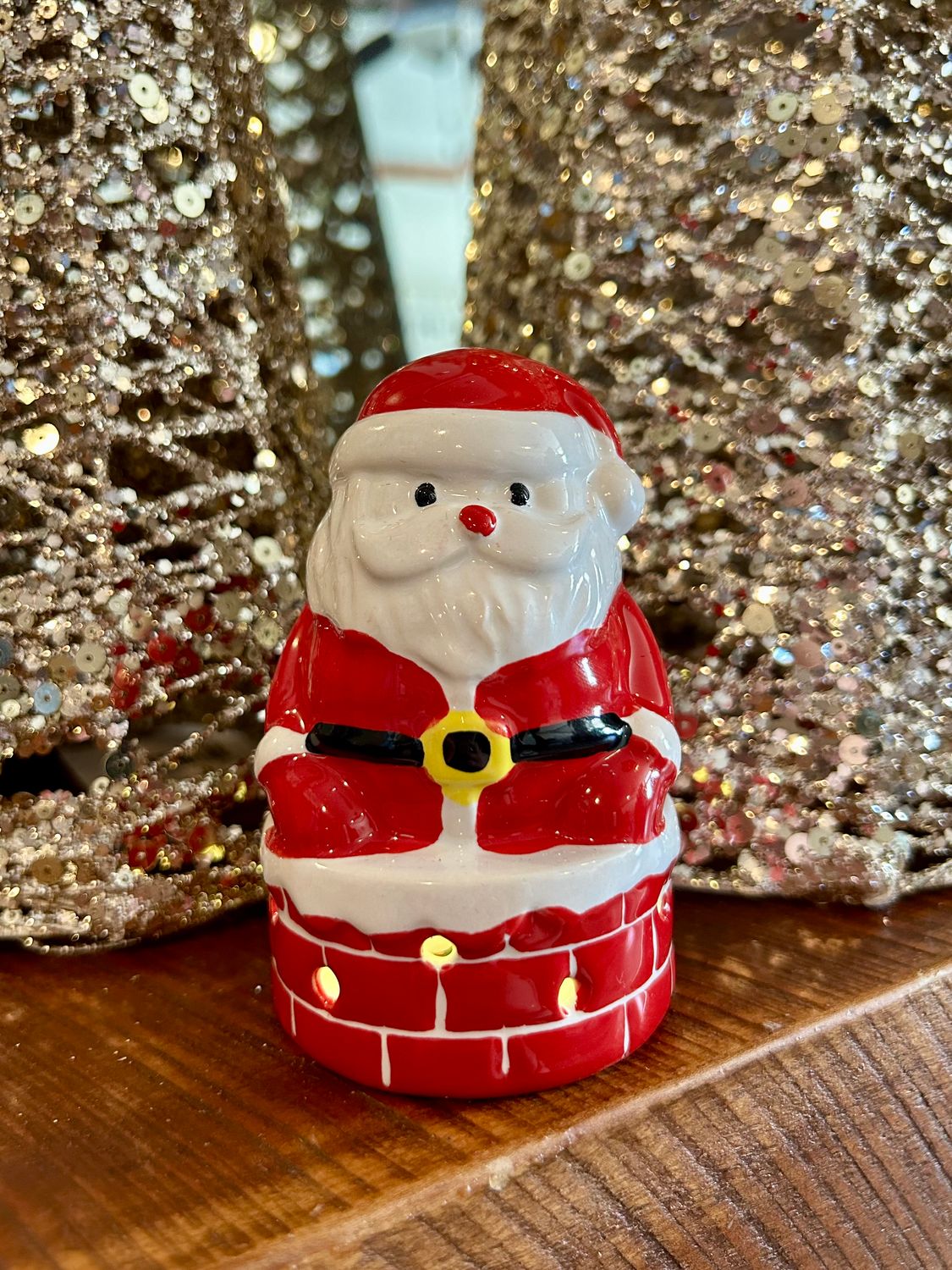 Singing Light Up Santa Sitter