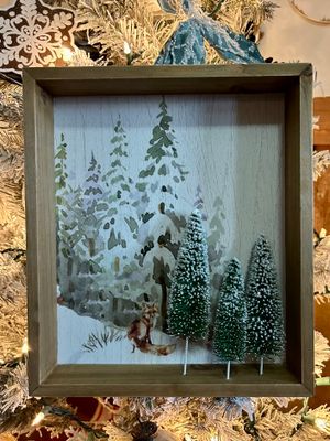 Winter Scene Shadow Box
