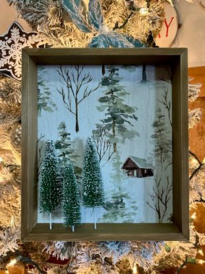 Winter Scene Shadow Box