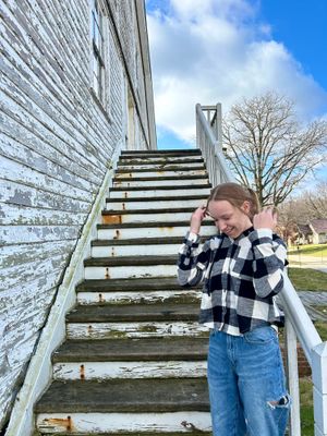 Cropped Plaid Button Up Shacket