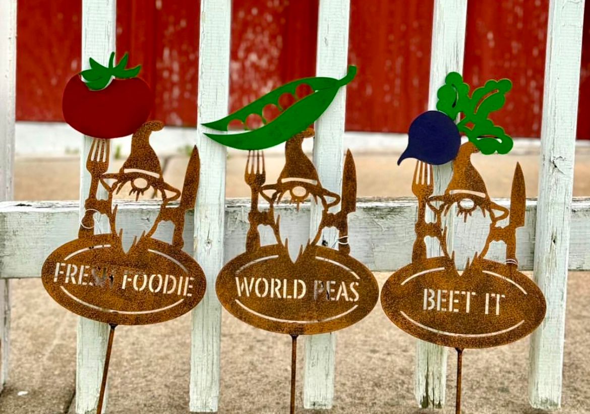 Gnome Garden Veggie Stakes