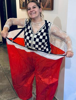 Santa Pants Snowball Toss