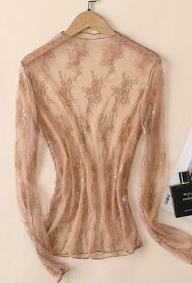 Lace Mesh Sheer Top
