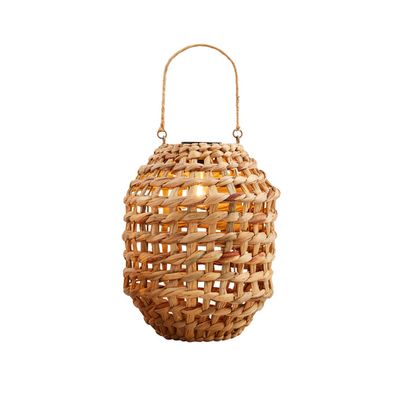 Large Mini Woven Battery Lantern