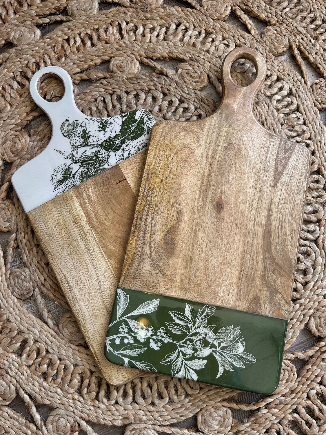 Botanical Wood Cutting Board