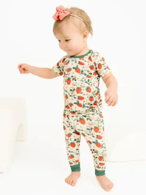 Vintage Strawberry Short Sleeve Bamboo Set