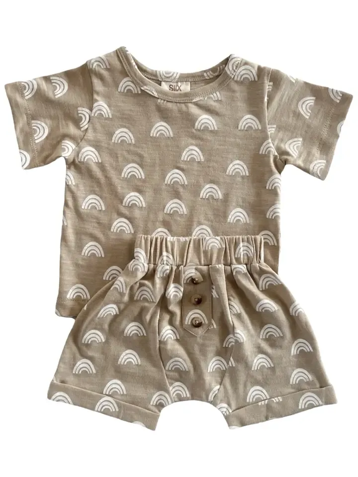 Rainbow Tee and Short Set