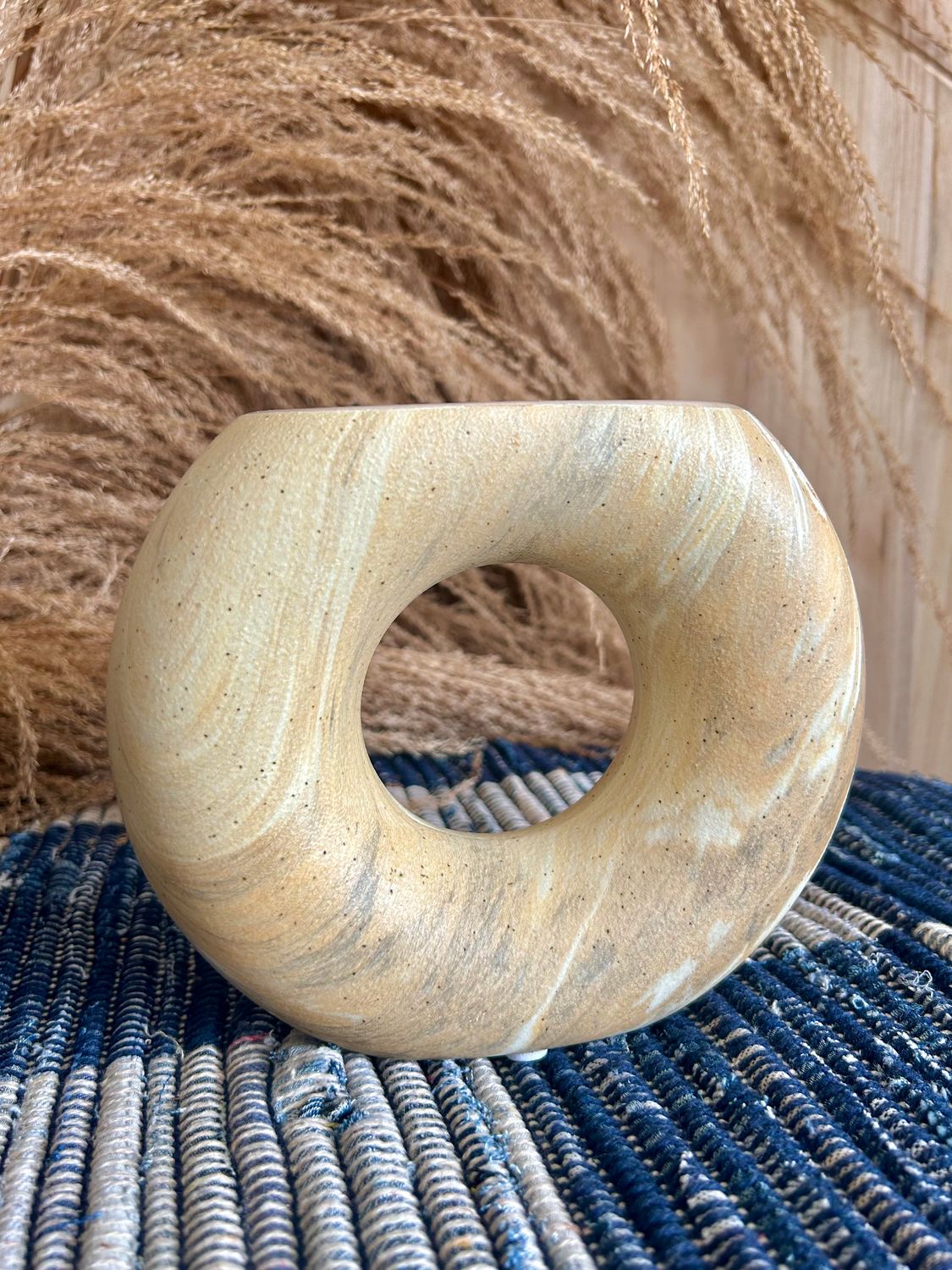 Marbleized Circle Vase