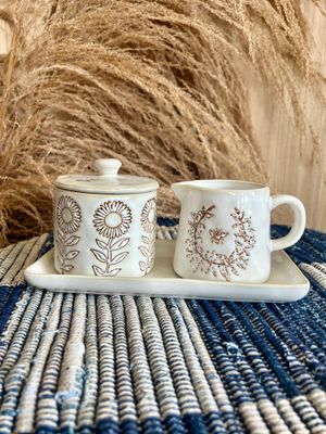 Lavender and Honey Cream and Sugar Set