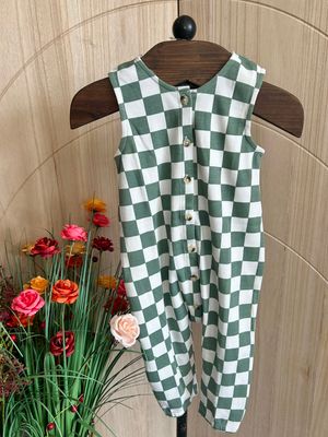 Macha Milkshake Checkerboard Jumpsuit 