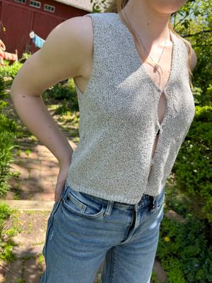 Hook &amp; Eye Cardigan Vest
