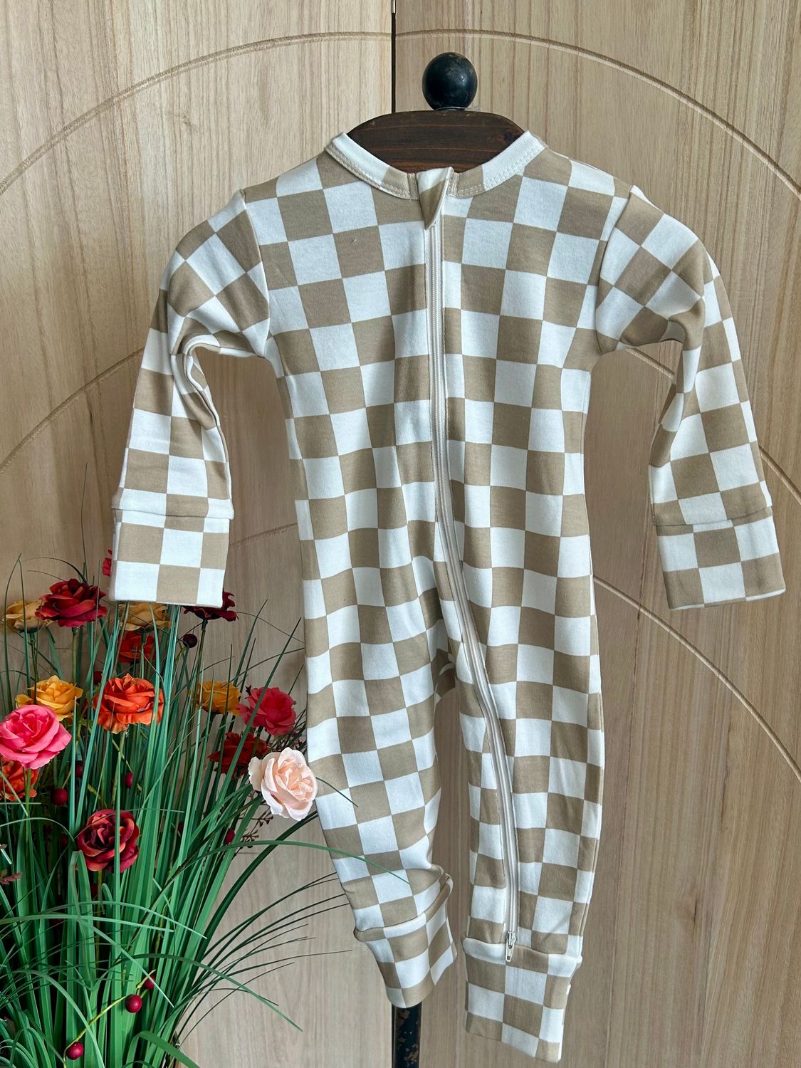 Tiramisu Checkerboard Romper 
