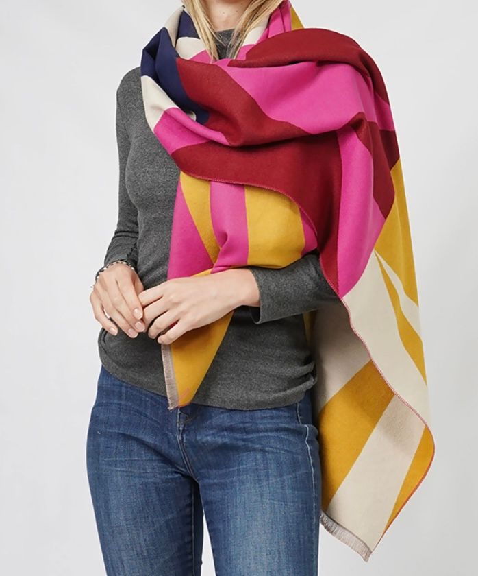 Geometric Pattern Pashmina Scarf