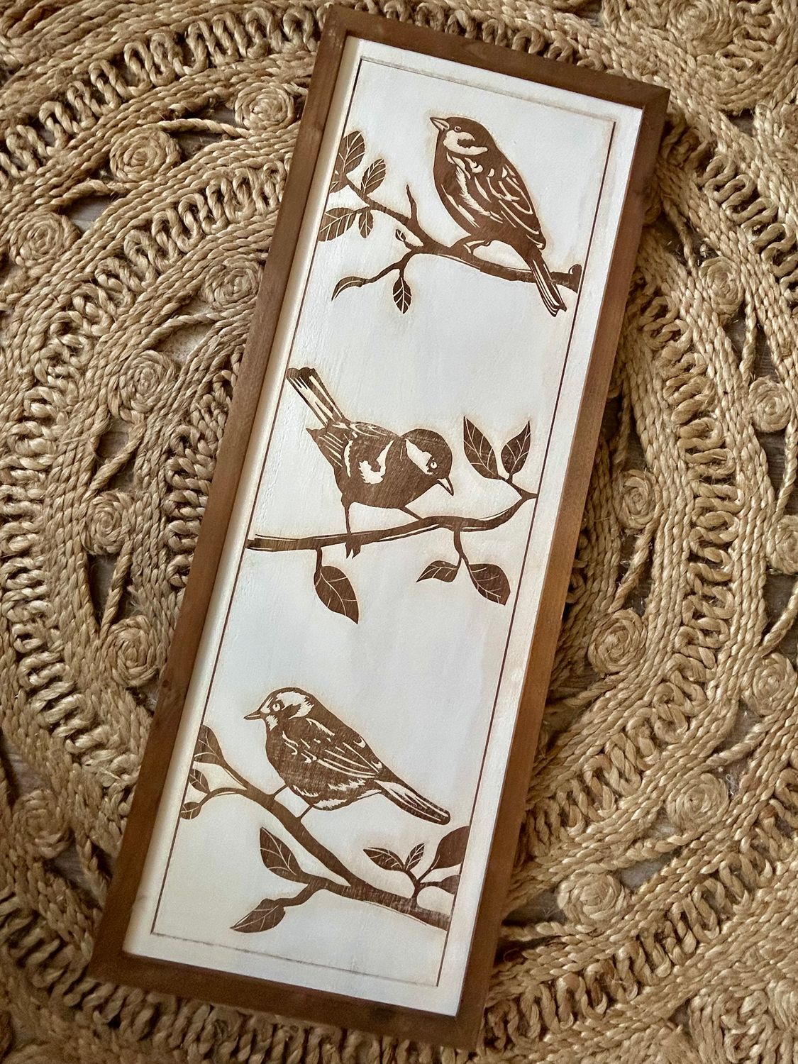 Printed Bird Branch Wall Decor