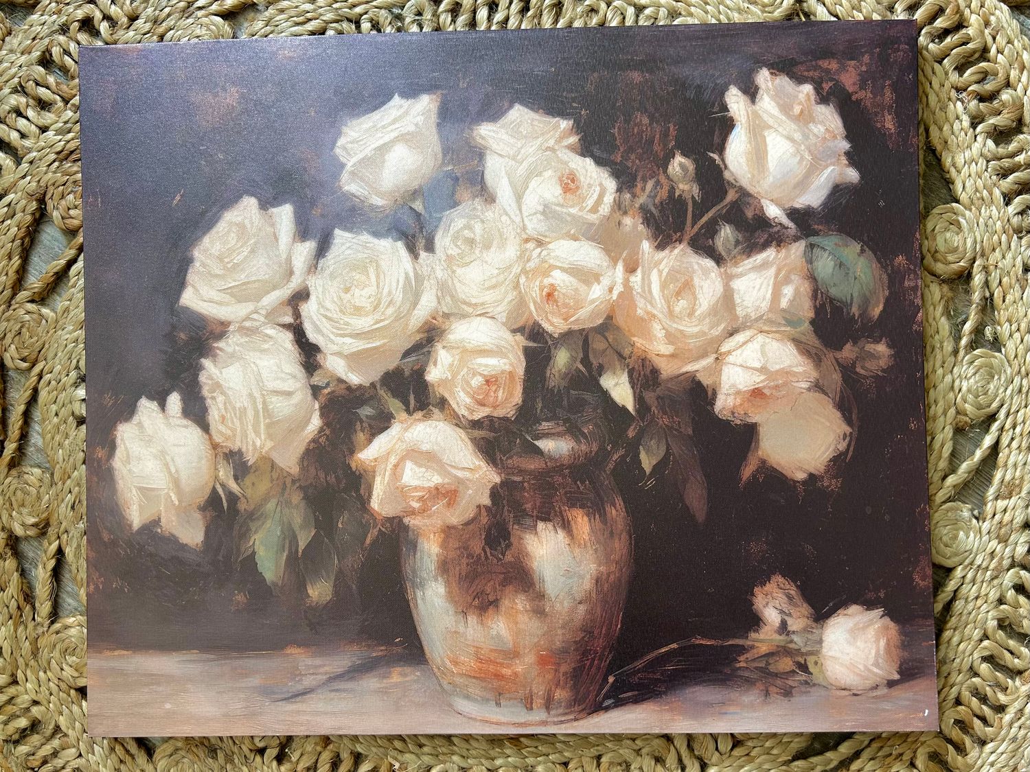 White Roses Wall Decor