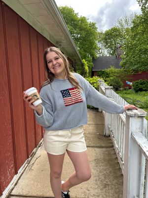 Flag Knitted Sweater 